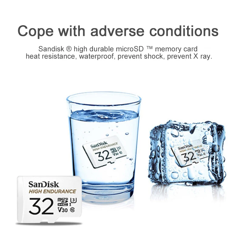 SanDisk микро SD карты с высокой износостойкостью карты памяти 32 Гб 64 Гб 128 ГБ 256 Гб Профессиональный TF карты для Камера