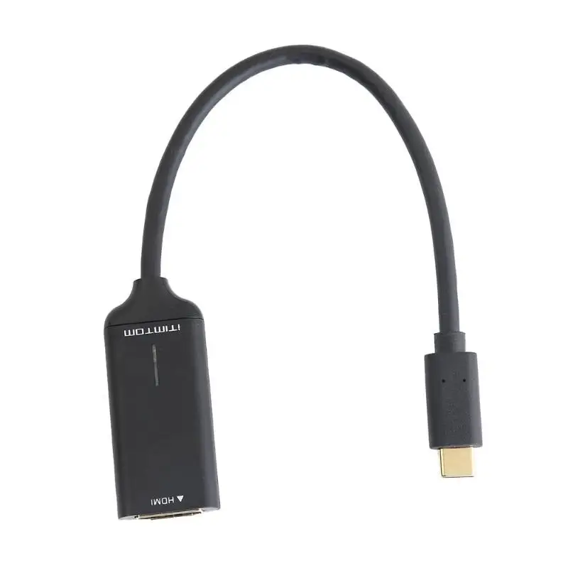 Горячая Распродажа HDMI адаптер Тонкий Дизайн USB C к HDMI Кабель-адаптер 4 к 60 Гц Тип C к HDMI конвертер для дисплея HDTV