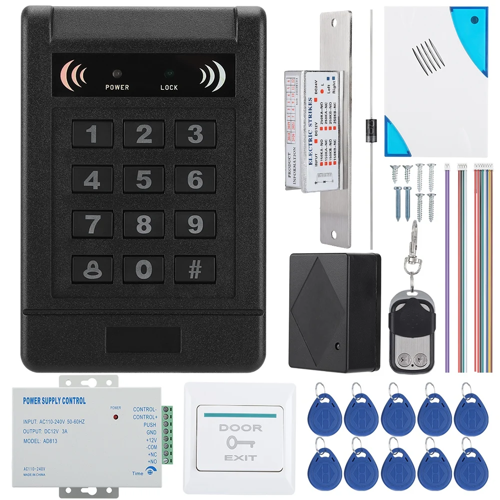 Система контроля допуска к двери RFID карты пароль разблокировка домашней безопасности на продажу