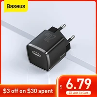 Baseus USB Type C Charger 20W Portable USB C Charger Support Type C PD Fast Charging For iPhone 12 Pro Max 11 Mini 8 Plus 1