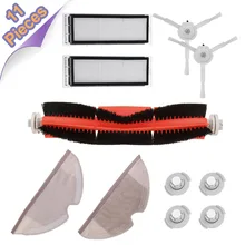 11pcs Vacuum Cleaner Parts Filter Side Brush Mop Cloth Roll Brush Accessories For Xiaomi Roborock Robot S50 S51 Vacuum Cleaner