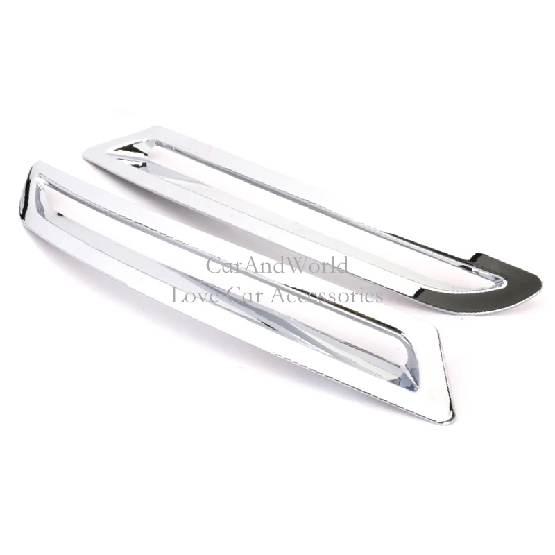 Для Volkswagen VW Tiguan 2010 2011 2012 передний/задний противотуманный светильник рамка Крышка Хвостовая противотуманная фара молдинг планки автомобильные хромированные аксессуары из АБС-пластика
