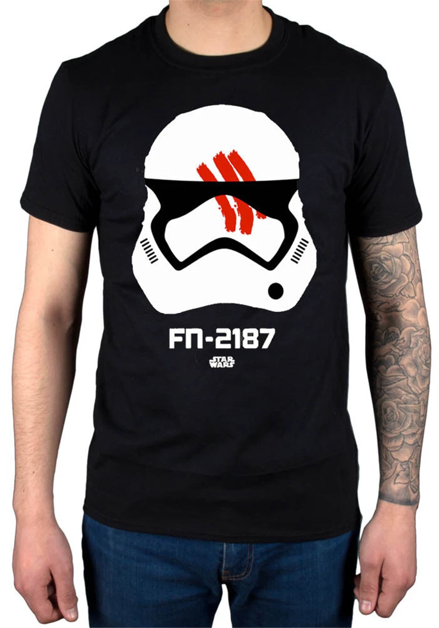 Star Wars Episode 7 Finn Tops Tee T Shirt Fn 2187 Yoda Darth Vader Clone Merch Loose Size T Shirt T Shirts Aliexpress