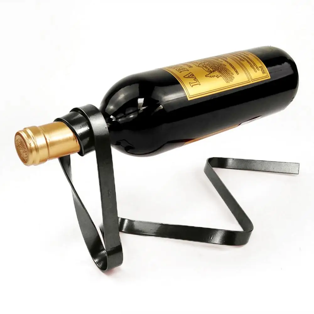 wine stand Баланс держатель бутылки цвет ленты подвесной винный шкаф гравитационный баланс бутылки вина кронштейн красное вино золото, розовый, фиолетовый@ 30 - Цвет: wine stand
