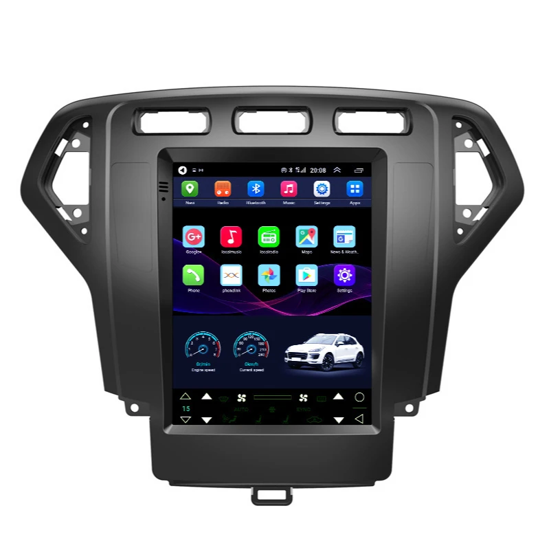 Автомобильный GPS-навигатор в стиле Tesla на Android для FORD Mondeo 2007-2010 автомобильное радио