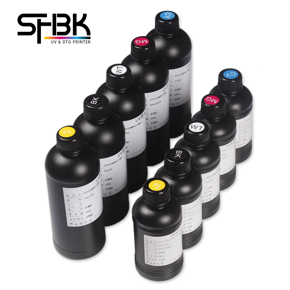 250ml 500ml Universal LED Ink for UV Flatbed Printer 3D Compatible Epson R1390 L800 L805 L1800 R2000 INK free shipping | Компьютеры и
