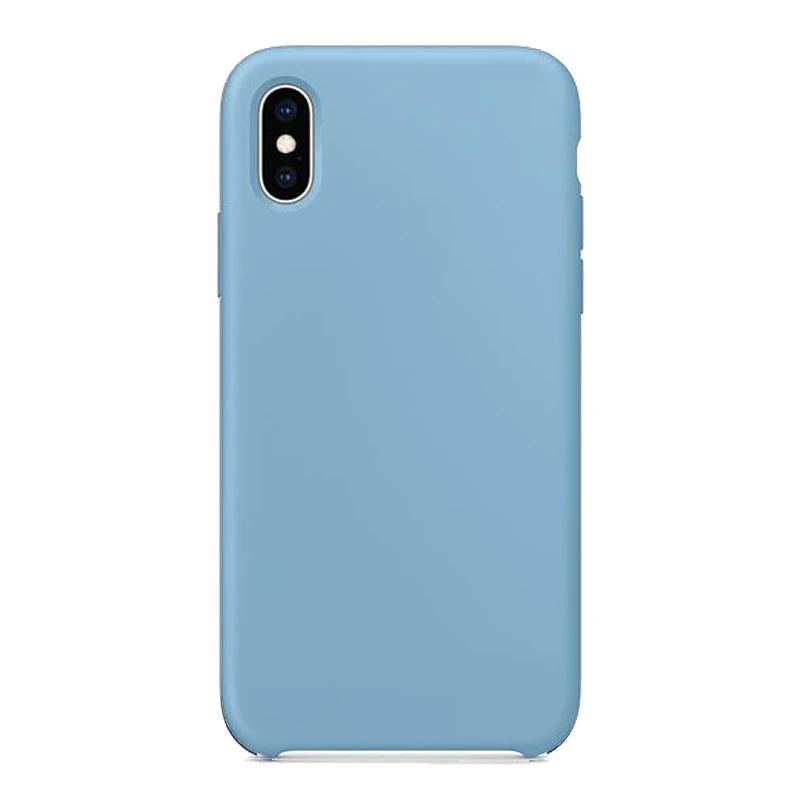 Премиум официальный силиконовый чехол для iPhone 11 Pro Max чехол с логотипом с коробкой для iPhone 6S 7 8 Plus XR XS Max чехол с логотипом s - Цвет: Cornflower