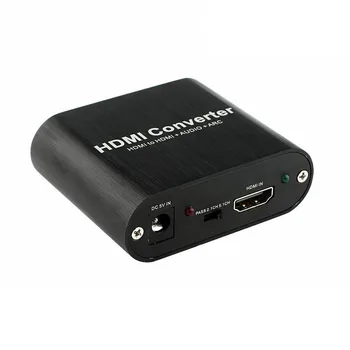 

4K 60HZ HDMI to HDMI Audio Splitter, 5.1 Arc HDMI Audio Extractor Converter + + ARC DTS5.1AC3 Output HDCP Decoder