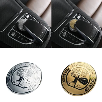 

2 Color Car Center Console Sticker Multimedia Buttons Sticker For AMG Mercedes W212 W205 W210 W204 Apple AMG AFFALTERBACH AMG