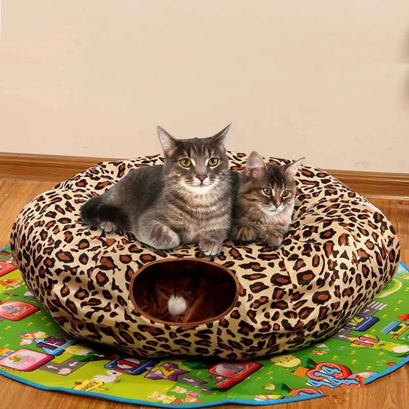 Кошка кровать-тоннель для кошек игрушки Juegos Gatos кошки играть вещи складной износостойкий. Мягкая круглая кровать для котят