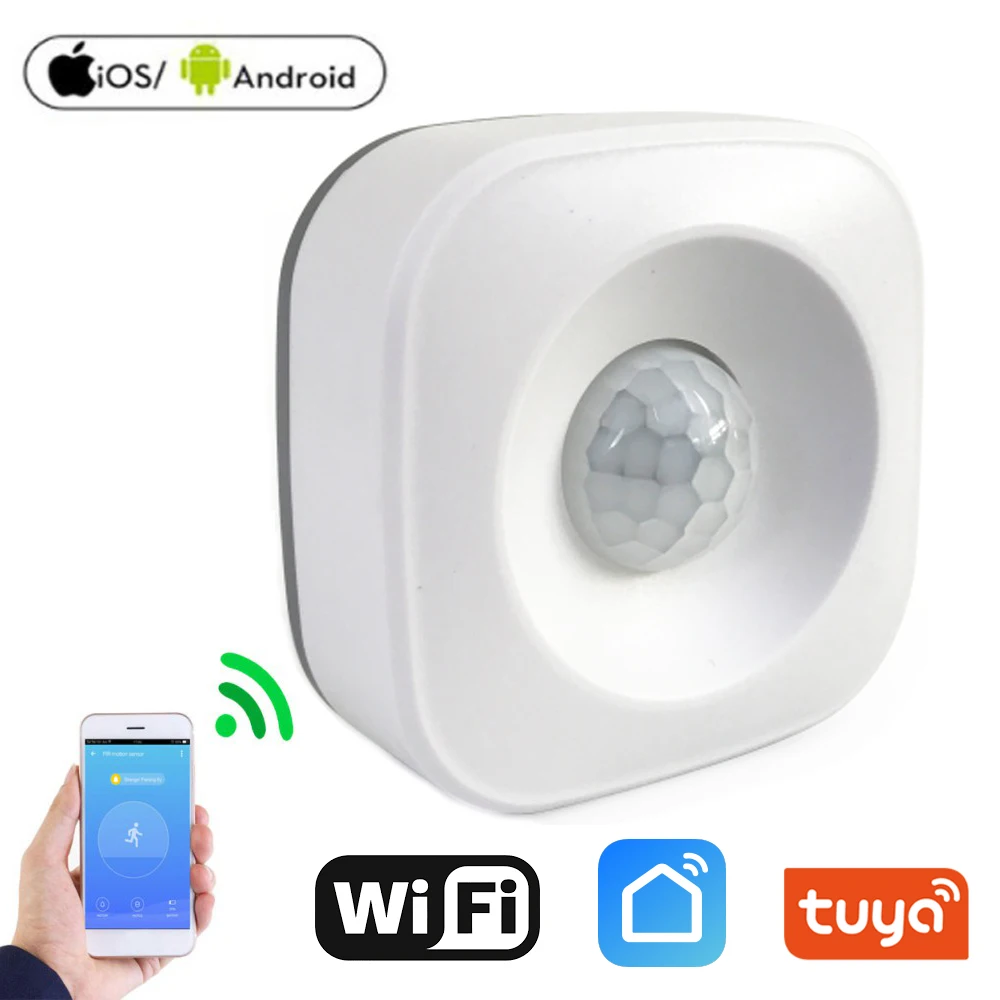 WIFI PIR датчик движения беспроводной пассивный инфракрасный детектор охранная