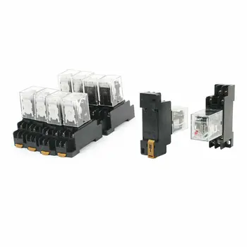 

AC 36V Coil Voltage DPDT 2NO 2NC 8-Pin Electromagnetic Power Relay 10 Pcs