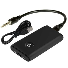 Bluetooth 5 0 Transmitter Receiver 2 IN 1 Wireless 3 5mm o Adapter RX TX for PC TV Headphones Home Sound