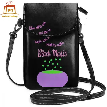 

Perrie Edwards Shoulder Bag Black Magic Little Mix Leather Bag Multifunction Women's Print Bags Trendy High quality Purse