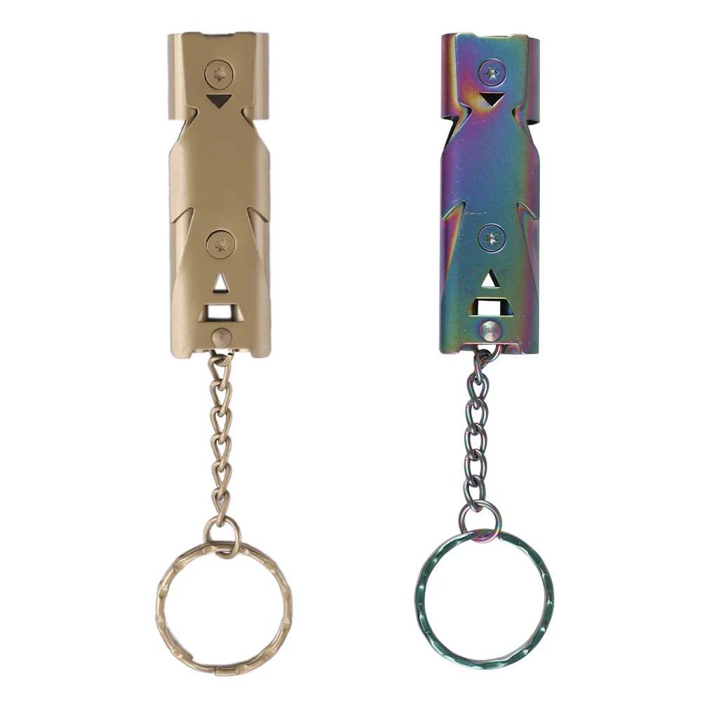 

Outdoor High Decibel Whistle & Key Finder with Flashing Beeping Remote Lost Keyfinder Locator Double Pipe Whistle Keyring