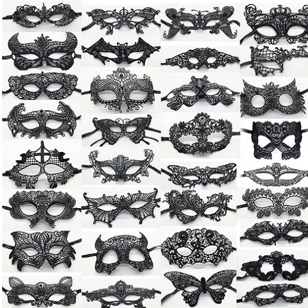 

1Pc Sexy Lace Halloween Masks Party Masquerade Queen Mask Eye Mask Women Cosplay Costume Christmas Party For Women Dropshipping