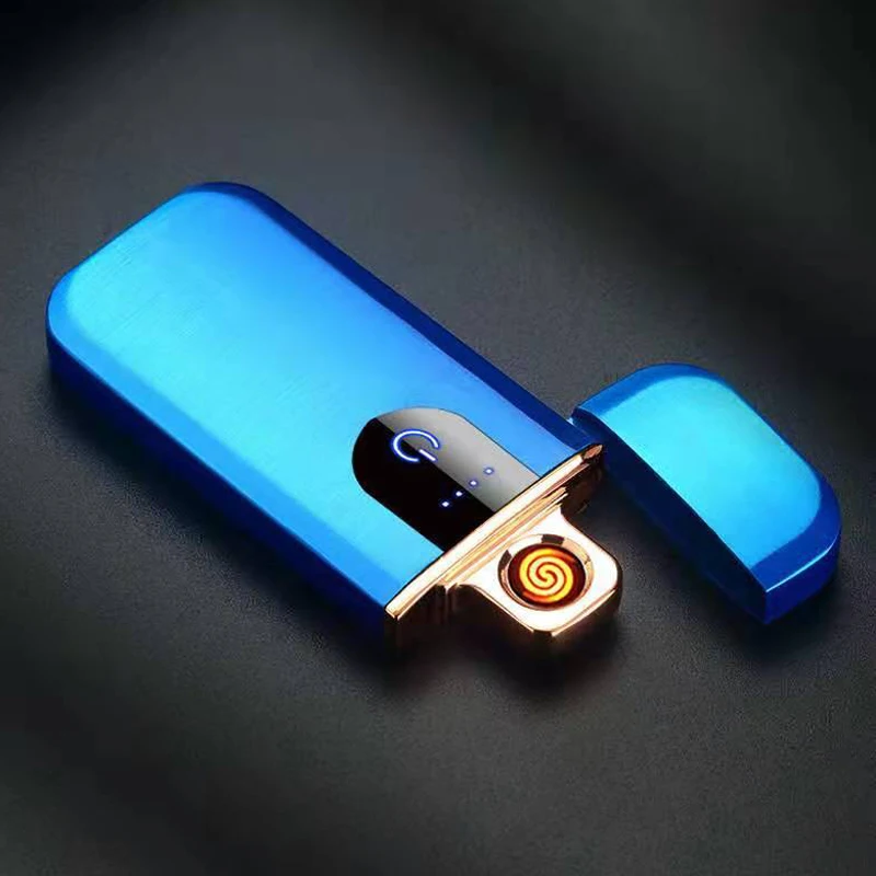 10 шт./лот USB мини зарядка Зажигалка Smart Touch сенсор Индукционная комбинация покупка Vape сигарета ультра-тонкий металл для мужчин подарки
