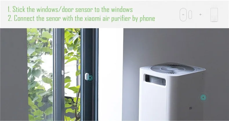 Xiaomi Mijia Door Window Sensor Zigbee Wireless Connection Smart Mini door sensor Work With Android& IOS App control