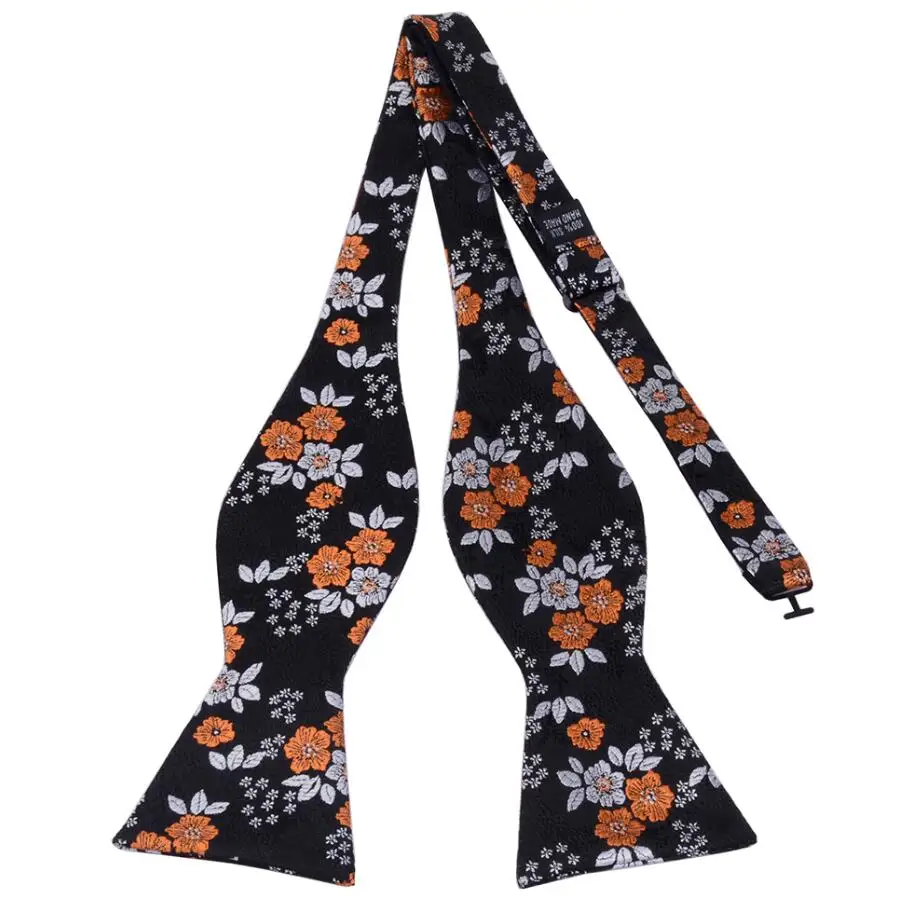 Ricnais Fashion Classic Print Men's Self Bowtie for Man Adjustable Floral Bow Tie Wedding Formal Business Casual Bow-knot
