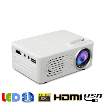 

814 Micro LED Portable Projector with Built-in Speaker with USB Home Media Projector Supporting 1080P Player