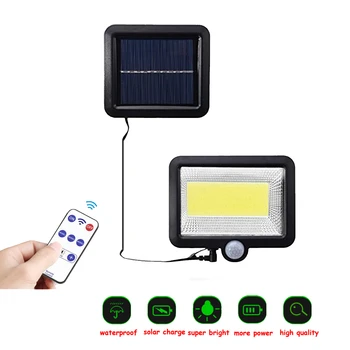 

100 LED solar Waterproof PIR Motion Sensor Wall Lamp 4 Mode Light For Outdoor Rotable Pole Garden Wall Waterproof Lighting seper