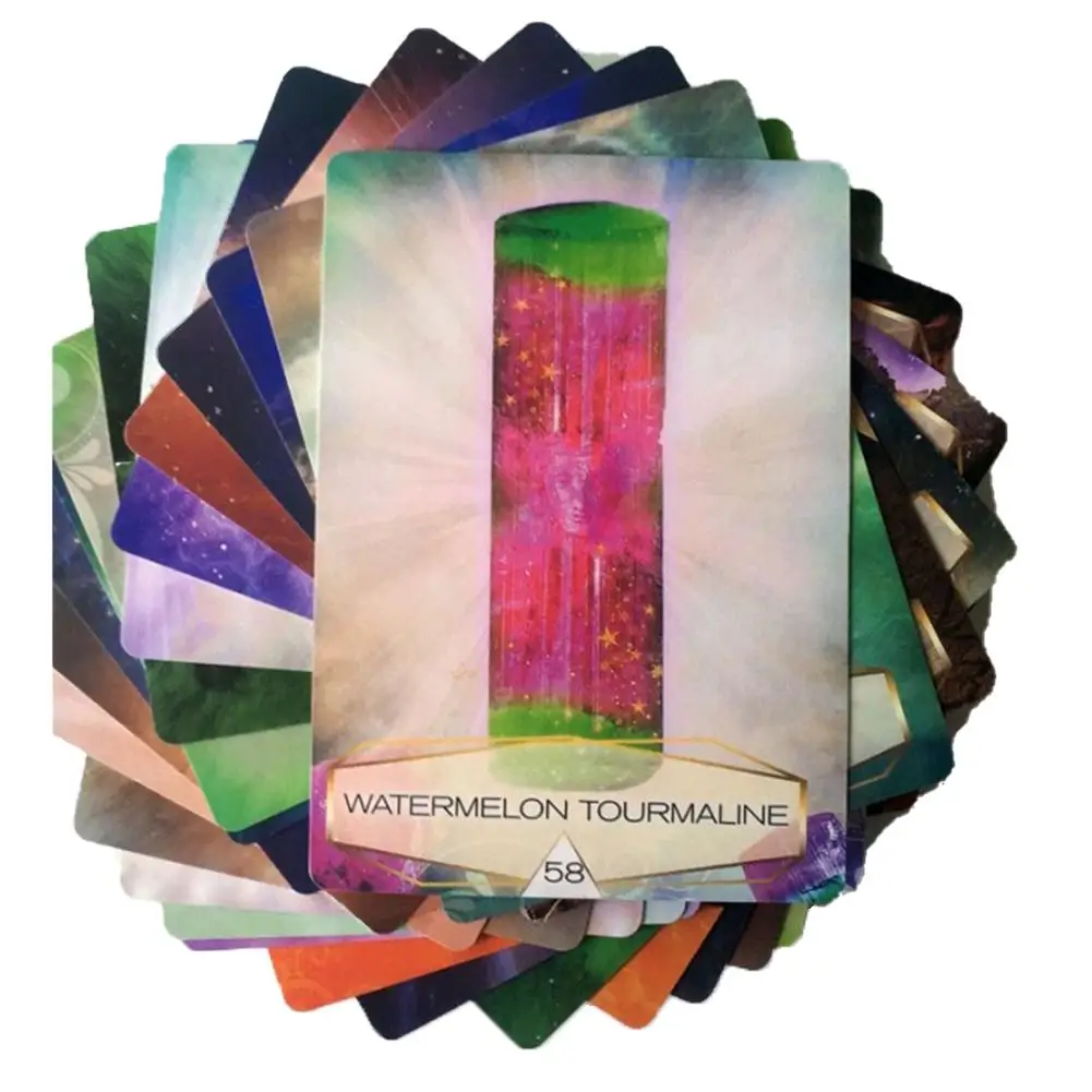 58pieces English CrystalSpirits Oracle Tarot Card Table Deck Board Games For Party Playing Cards Game Entertainment 58pieces English CrystalSpirits Oracle Tarot Card Table Deck Board Games For Party Playing Cards Game Entertainment