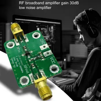 

New 0.1-2000MHz RF Broadband Amplifier Gain 30dB Low Noise Amplifier LNA Board Module Board 30dB low-noise LNA Board Module