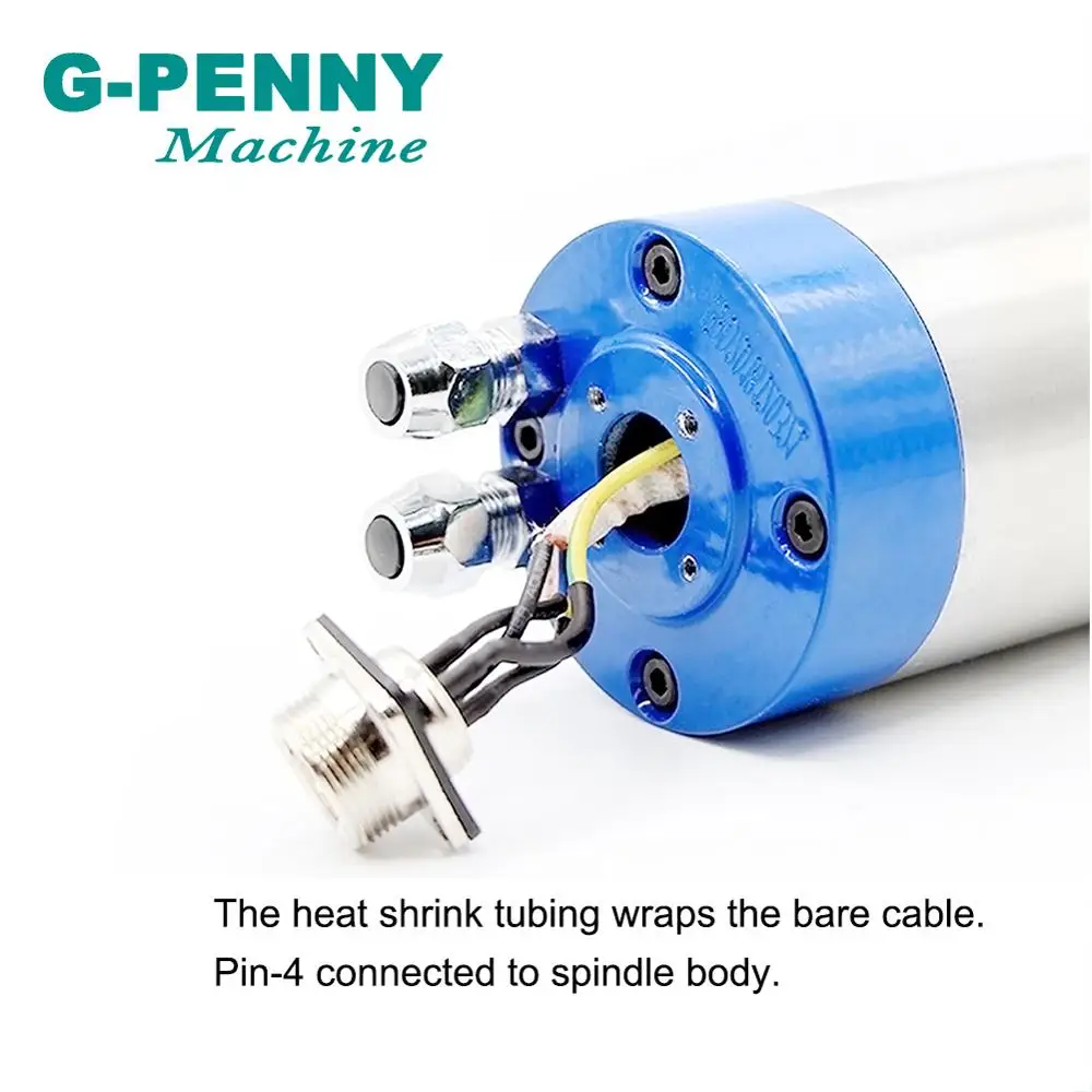 G-PENNY 220V 0.8KW ER11 фрезерный станок с ЧПУ с водяным охлаждением двигателя шпинделя деревообрабатывающий фрезерный станок с ЧПУ шпиндель мотора 65x195 мм с 4 подшипника