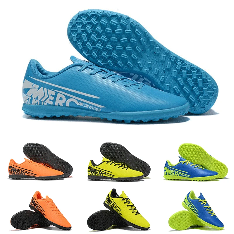 

2019 New Arrival Men Original Mercurial Vapors XIII TF Football Shoes Red Blue Sports Designer Soccer cleats Fast Shipping Size