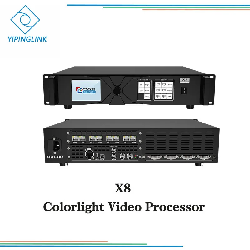 

Colorlight X8 video processor five-layers scaler and splicer with SDI seamless switching between signals for rental LED display