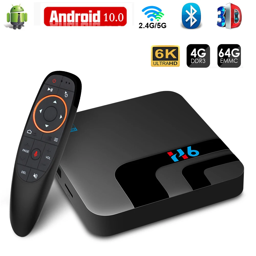 Media-Player Tv-Box Bluetooth H616 6K Android Wifi 4GB 32GB 64GB 10-2.4g 3d-Video