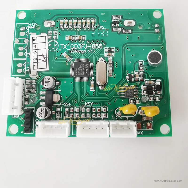 makebow7ページ Placa-mãe com iluminação da cabeça móvel, Placa-mãe, Placa-mãe