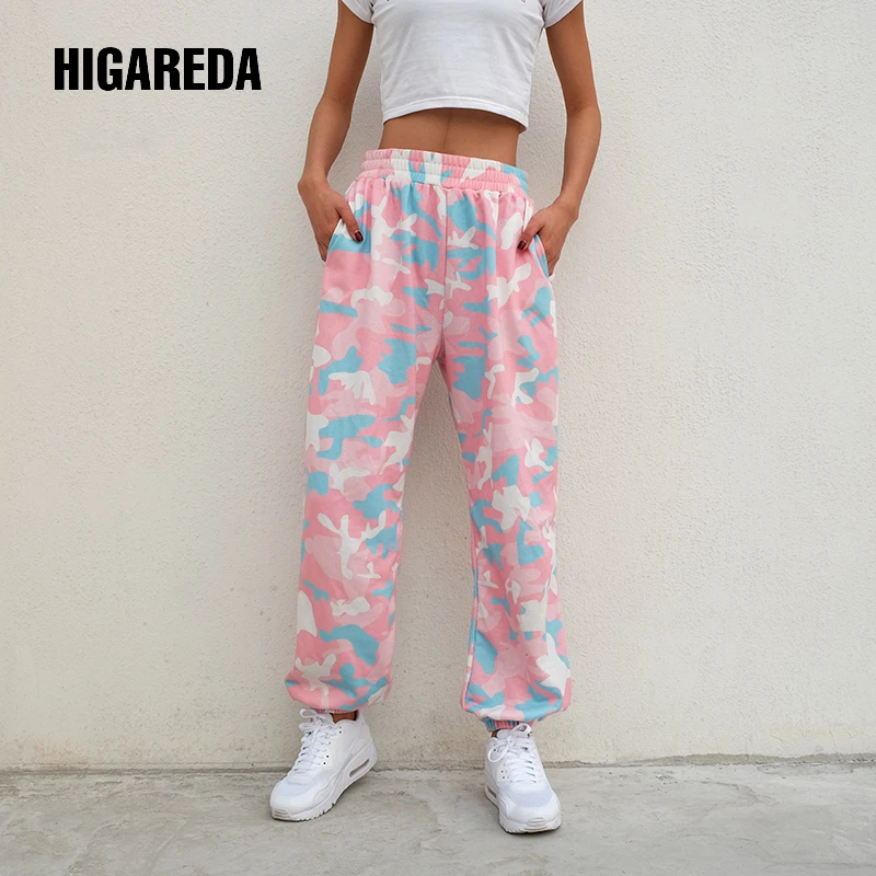 pink camouflage trousers