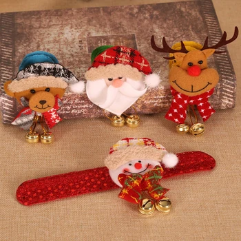 

Christmas Halloween Decoration Pops Pumpkin Spider Skull Bracelets Pat Circle patry Kids Circle Kids Wristband Light toy gifts