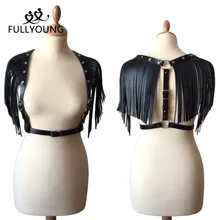 Сексуальные кожаные ремни подтяжки женские баски пояс эротические подвязки модное металлическое нижнее белье Харадзюку бандаж для ног игрушки для взрослых