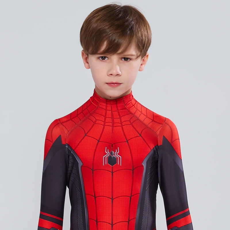 

Kids Spider Man Far From Home Peter Parker Cosplay Costume Zentai Spiderman Superhero Bodysuit Suit Jumpsuits Halloween Costume