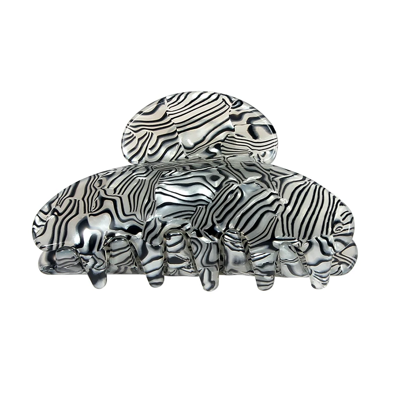 

Large Hair Claws for Women Barrettes Hair Crab Hairpin Stripe Acrylic Clip Claw Clamp Hair Accessories for Ladies Headwear