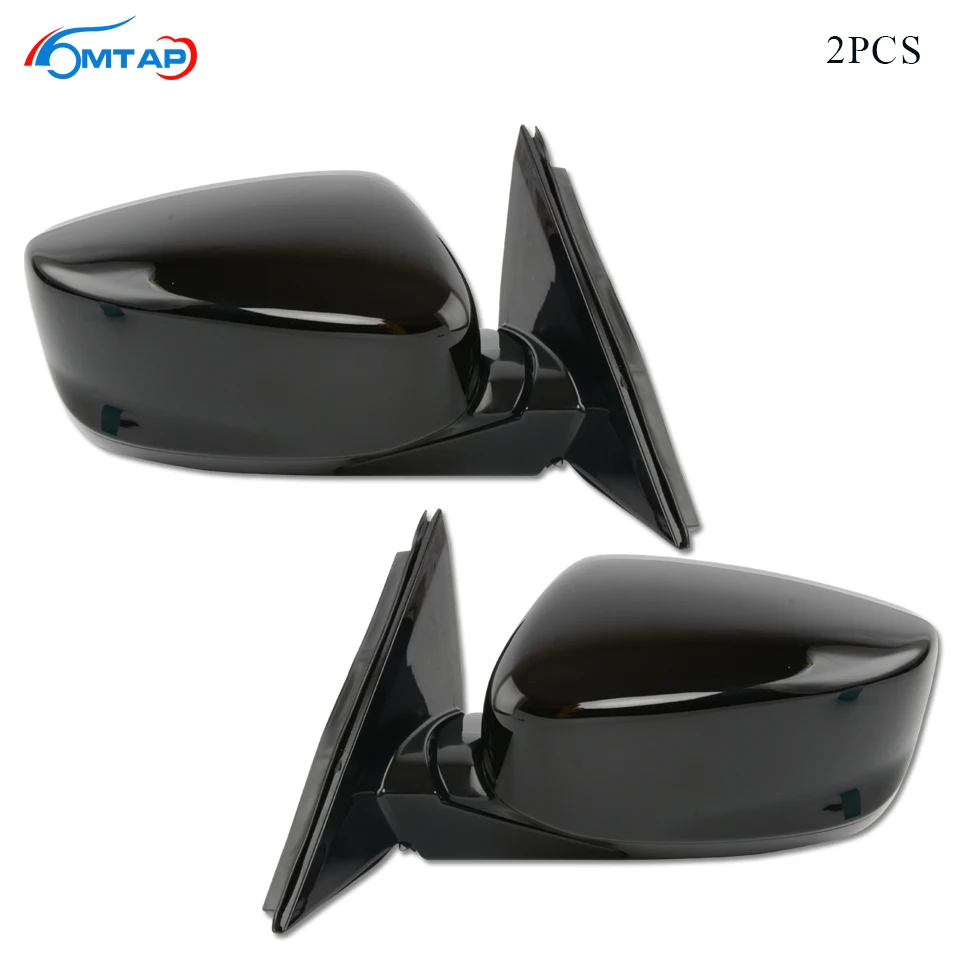 Mtap 2pcs Exterior Rearview Mirror Assy Without Turn Signal Lamp For