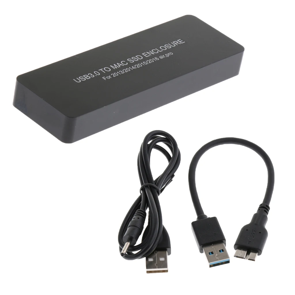 USB 3.0 to SSD Enclosure Laptop External Hard Disk Adapters Case for Macbook Air/Pro