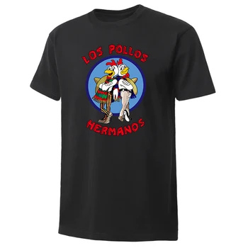 

Los Pollos Hermanos Men'S T Shirt Hot Fashion Short Sleeve Round Collar Men Shirt 2020 Summer Hip Hop Streetwear Men Tops Tees