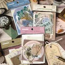 

30 Sheets Scrapbooking Stickers Self Adhesive PET Decorative Phone Laptop Decal Handbook Decorative Collage Paper