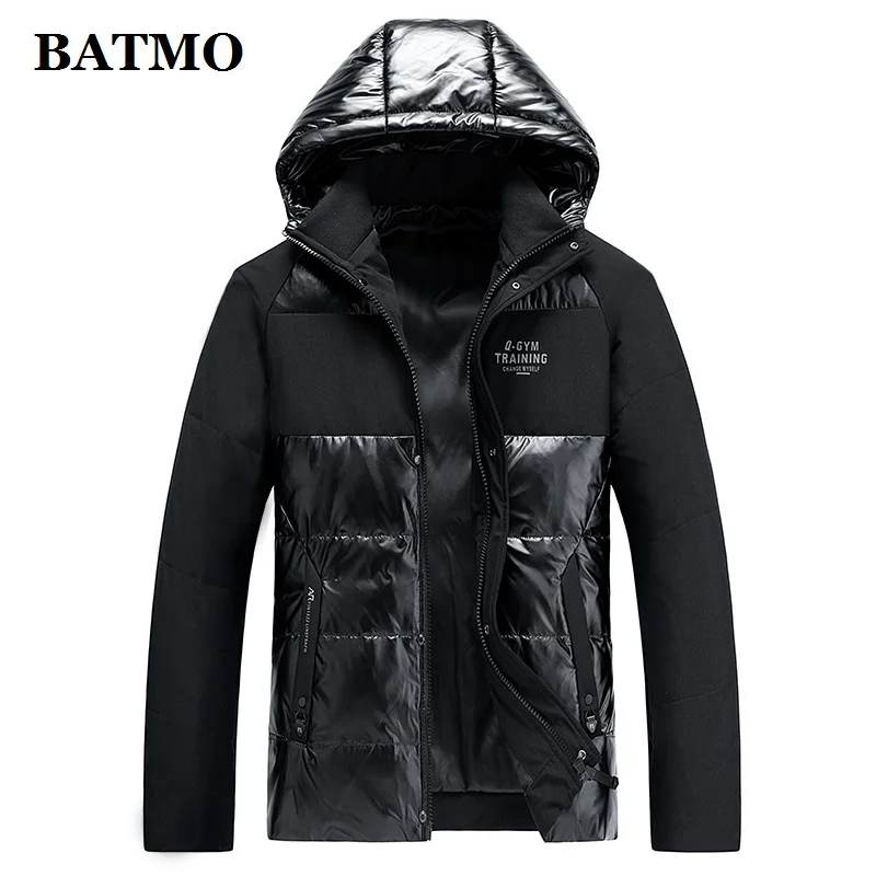BATMO Новое поступление зимние мужские куртки с капюшоном на утином пуху, мужское зимнее пальто, большие размеры YR9011