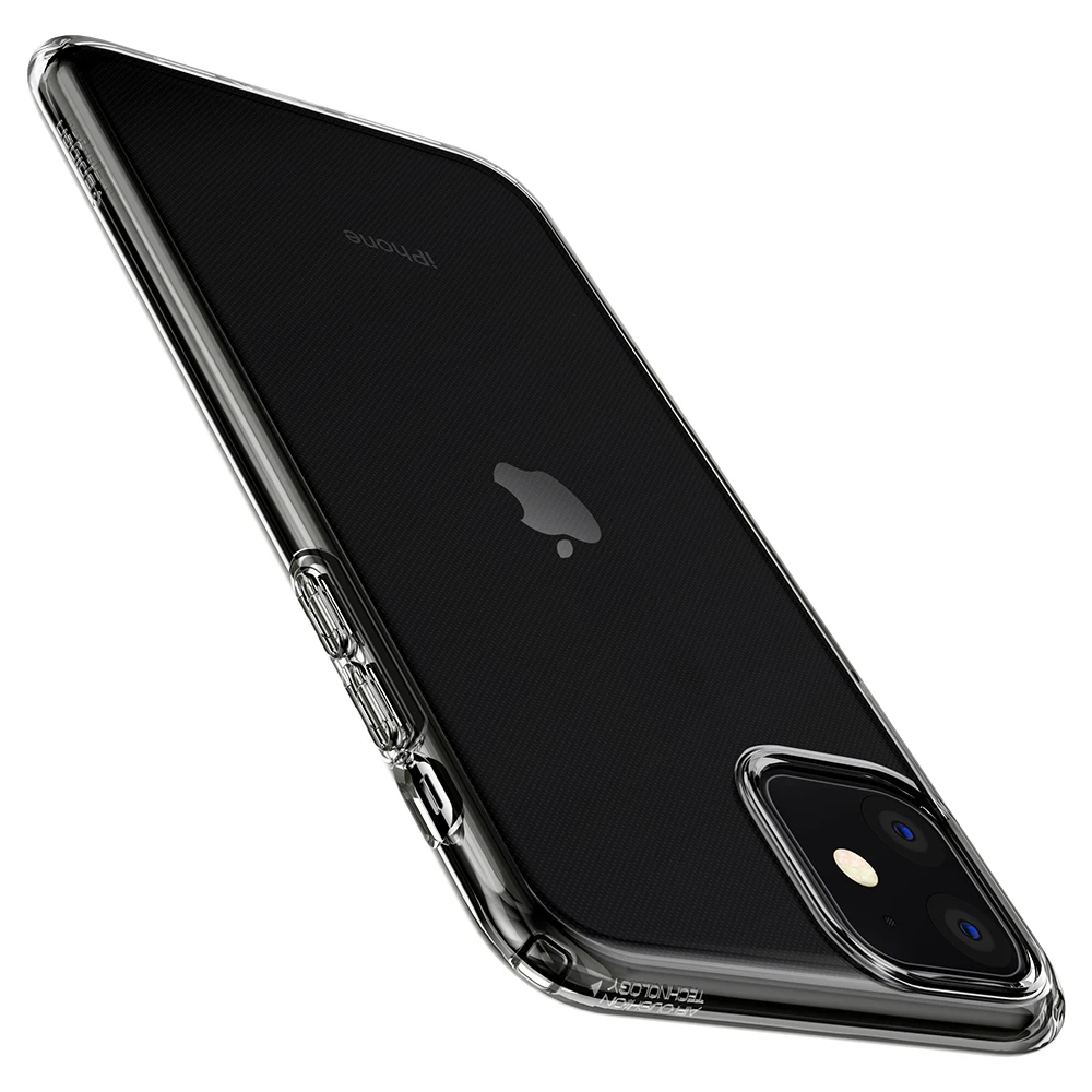Spigen Liquid Crystal Series Гибкий, мягкий, полиуретановый легкий тонкий Противоскользящий чехол для iPhone 11