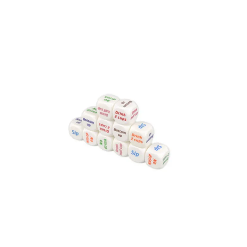 15 Pcs Dice set wine dice friends dinner fun creative dice tower brand new dice cup  acrylic entertainment dice 30A19 (4)