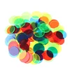 Mixed Color Round Transparent Coins 100 Pcs/set Poker Chips Plastic Poker Wholesale 1