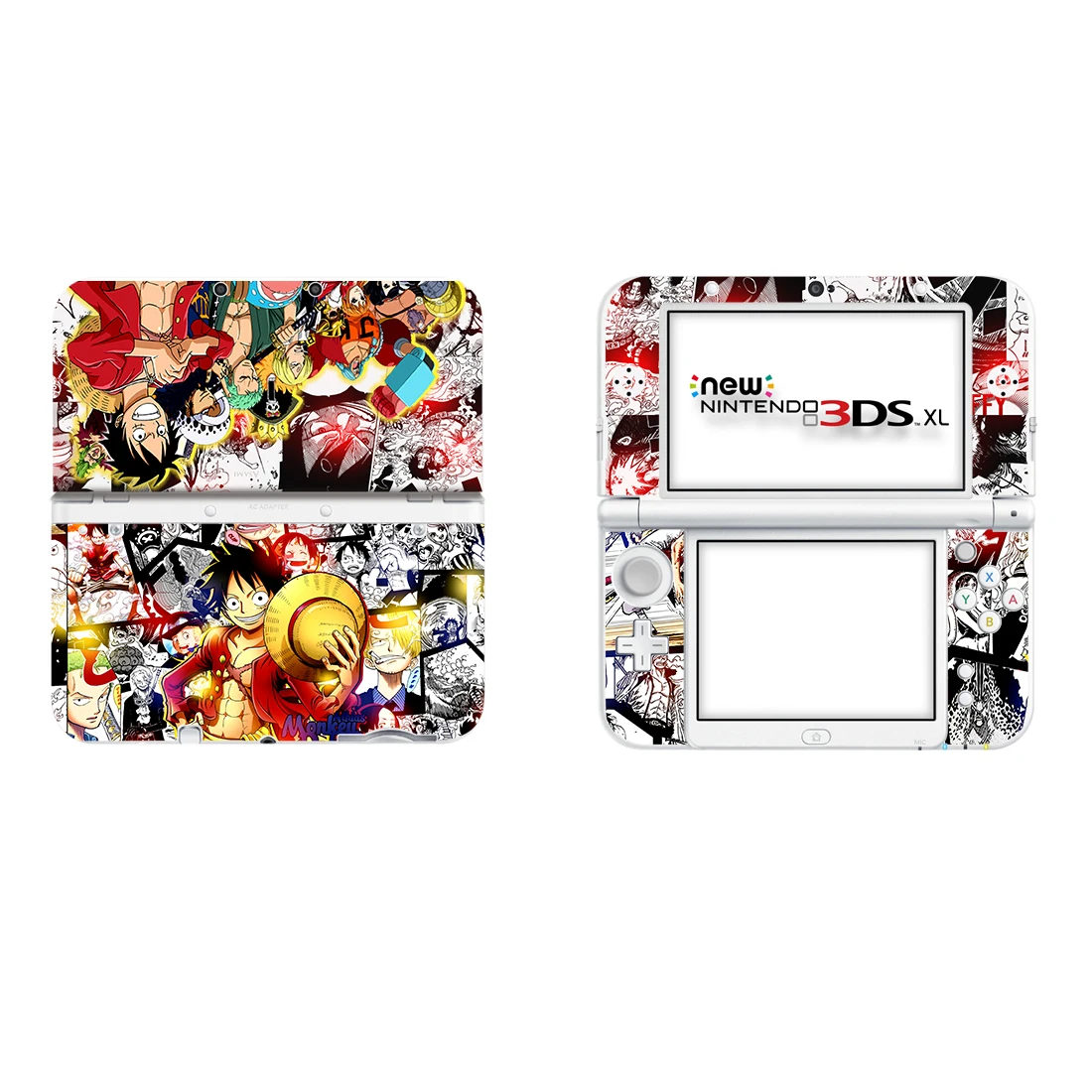 Аниме Одна деталь Луффи виниловая наклейка кожи Стикеры для нового 3DS XL LL шкуры Стикеры s для нового 3dsll Винил Защитная Наклейка