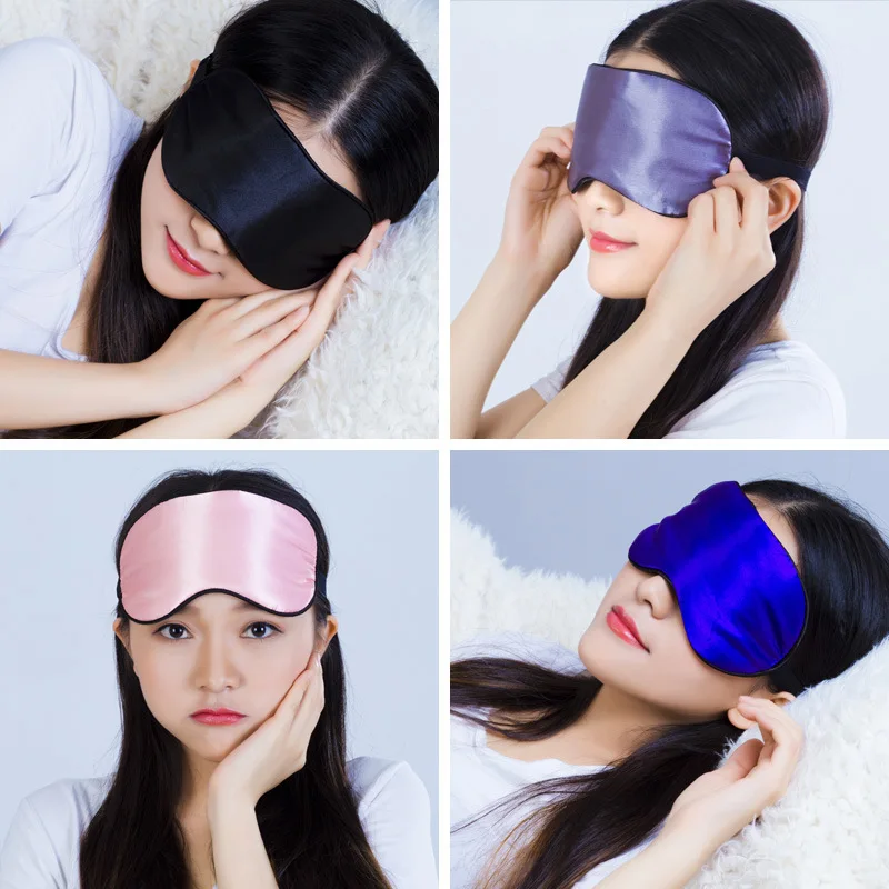 

Shade Cute Mitigate Eyestrain Ann South Korea Sleep Sleep Eye Patch Breathable Divine Help Student Solid Color Silk Eye Mask