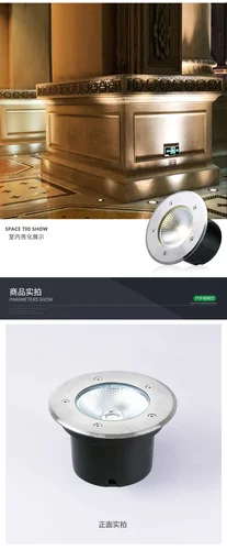 LED 지하 조명 10W 12W 15W 20W IP68 방수 플로어 램프, 야외 지상 풍경 정원 경로 매장 마당 220 vdc12 v 5