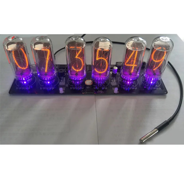 US $132.65 Retro IN-18 Glow Tube Clock VFD Clock DIY Clocks Kit Programming Toy Accessories Home Decor Kids Ad