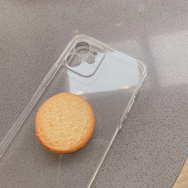 3D Simulation Cookies Stretch Phone Bracket Korea Artificial Biscuits Griptok Mobile Phone Holder For iPhone 11 13 Grip Tok
